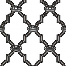 Byrne Black Ironwork Wallpaper