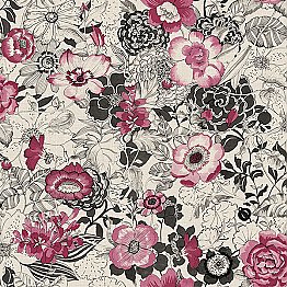 Penny Pink Floral Wallpaper