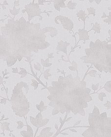 Avens Taupe Floral Wallpaper
