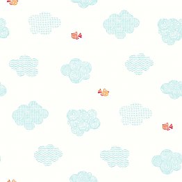 Noah'S Aqua Clouds Wallpaper