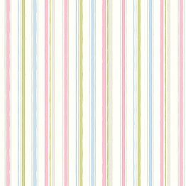 Macey Pink Wiggle Stripe Wallpaper