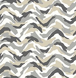 Stealth Grey Camo Wave Wallpaper