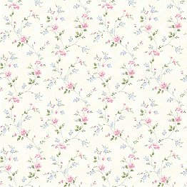 Nancy Off-White Spring Bloom Trail Wallpaper Wallpaper