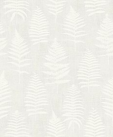 Bracken Light Grey Fern Wallpaper