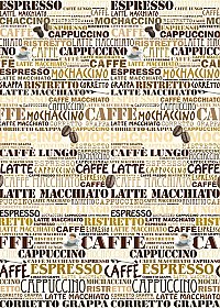 CAPPUCCINO CAFETERIA WALL MURAL