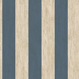 Etty Blue Awning Stripe Wallpaper