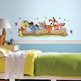 WINNIE THE POOH - POOH & FRIENDS OUTDOOR FUN PEEL AND STICK GIANT WALL DECALS
