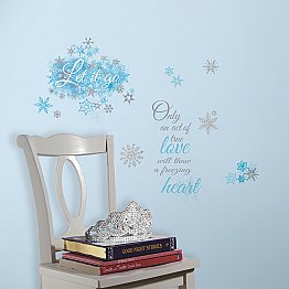 FROZEN LET IT GO PEEL AND STICK WALL DECALS