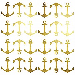 MINI ANCHOR PEEL AND STICK WALL DECALS WITH FOIL