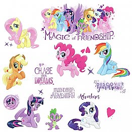 MY LITTLE PONY THE MOVIE PEEL AND STICK WALL DECALS