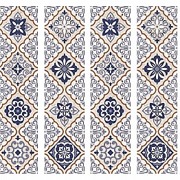 MEXICAN TILES PEEL AND STICK GIANT WALL DECALS