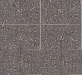 Luzon Brown Geometric Wallpaper