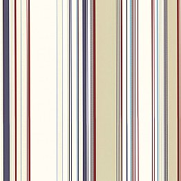 Cape Elizabeth Red Lookout Stripe Wallpaper