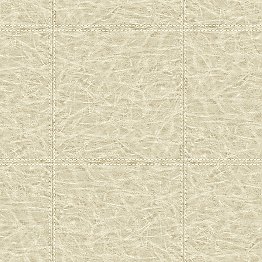 Study Check Taupe Leather Wallpaper