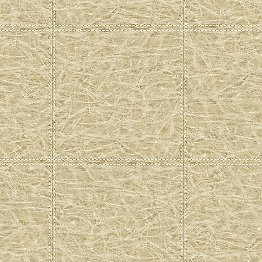 Study Check Beige Leather Wallpaper
