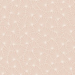 Blomma Apricot Geometric Wallpaper