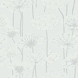 Ingrid Grey Dandelion Meadow Wallpaper