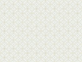 Ashford House Lacey Circle Geo Wallpaper - Cream/Gray