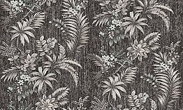 Dis Legolas Black Botanical Wallpaper