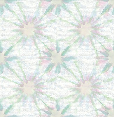 Iris Green Shibori Wallpaper