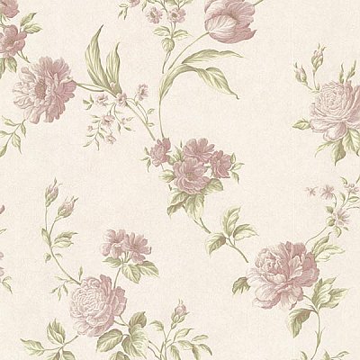 Laetetia Mauve Floral Trail Wallpaper