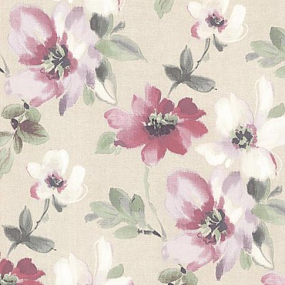 Lynette Violet Watercolour Floral Wallpaper