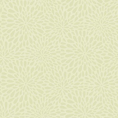 Calendula Green Modern Floral Wallpaper