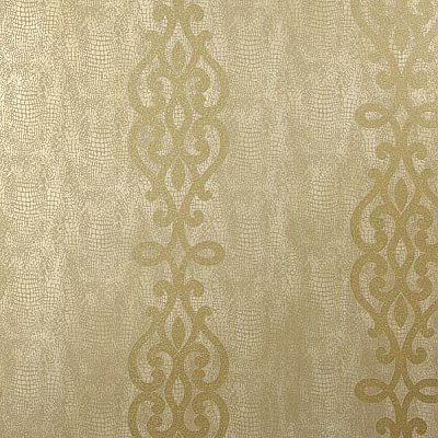 Anaconda Brass Glitter Stripe Wallpaper