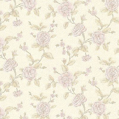 Devon Lavender Floral Trail Wallpaper