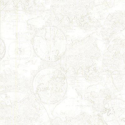 Cartography Off-White Vintage World Map Wallpaper