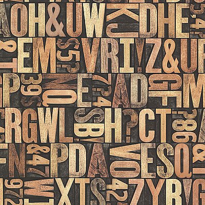 Letterpress Sand Typography Wallpaper