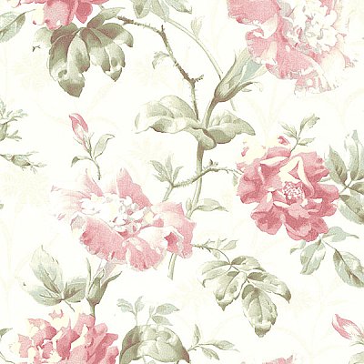 Juliana Rose Vintage Floral Wallpaper