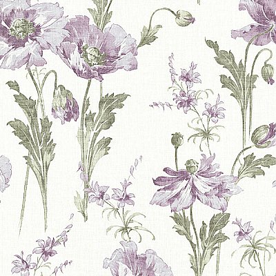 Joliet Lavender Floral Wallpaper