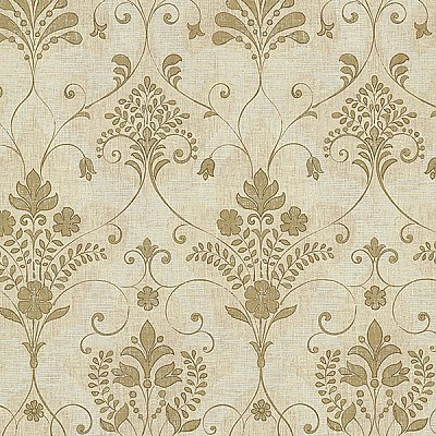 Andalusia Gold Damask Wallpaper