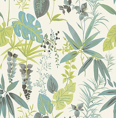 Descano Flower Green Botanical Wallpaper