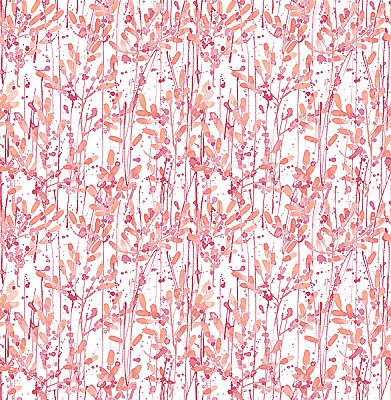 Willow Pink Leaves Wallpaper
