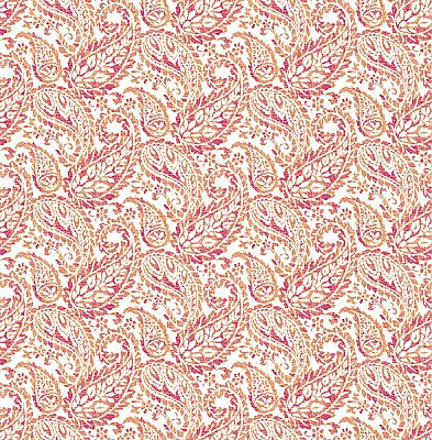 Adrian Pink Paisley Wallpaper