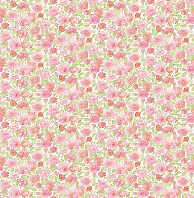 Elsie Pink Floral Wallpaper