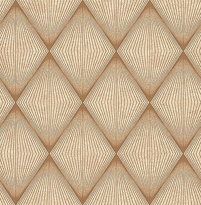 Enlightenment Brown Diamond Geometric Wallpaper