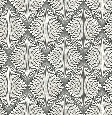 Enlightenment Charcoal Diamond Geometric Wallpaper