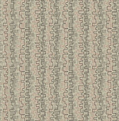 Harmonize Taupe Small Geometric Wallpaper