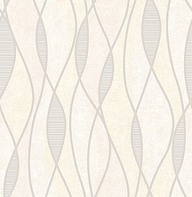 Gyro Cream Swirl Geometric Wallpaper