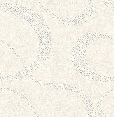 Swirl Neutral Scroll Geometric Wallpaper