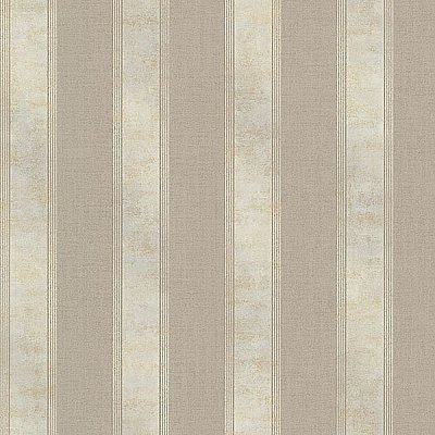 Simmons Taupe Regal Stripe Wallpaper