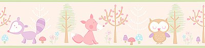 Happy Forest Friends Pink Border