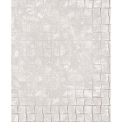 Cubist Grey Geometric Wallpaper