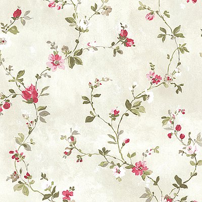 Sarafina Pink Floral Wallpaper