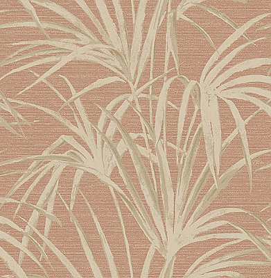 Reed Red Palm Wallpaper