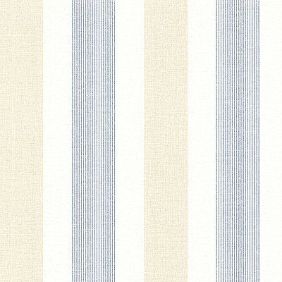 Diane Blue Stripe Wallpaper