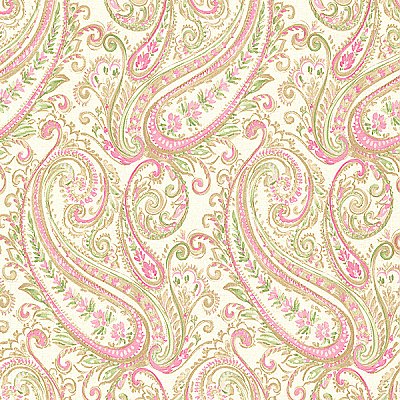 Penelope Pink Paisley Wallpaper